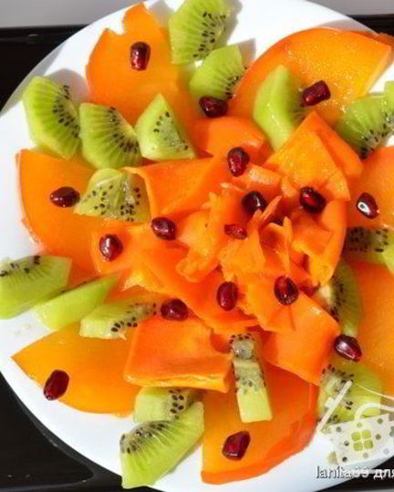 Рецепт тыквенно-фруктового десертный салат