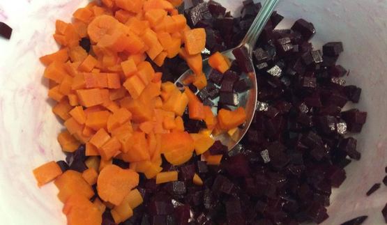 винегрет из запеченных овощей