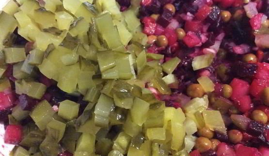 винегрет из запеченных овощей