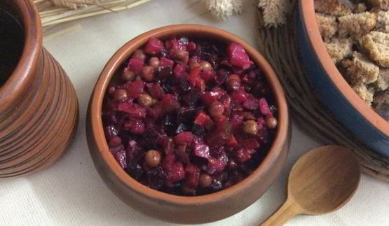 винегрет из запеченных овощей