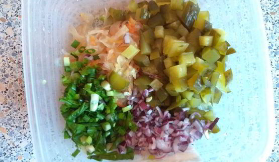 винегрет классический с заправкой