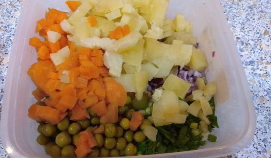 винегрет классический с заправкой