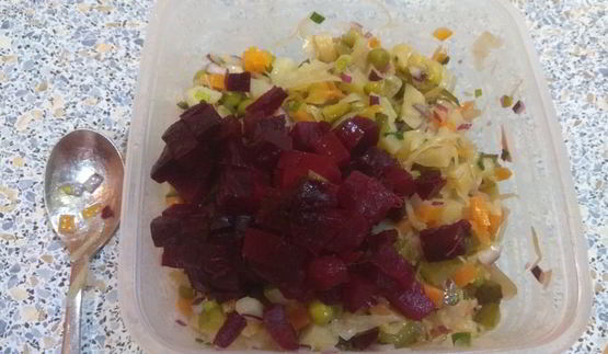 винегрет классический с заправкой