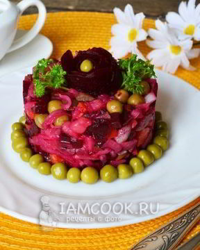 Винегрет с горошком и капустой