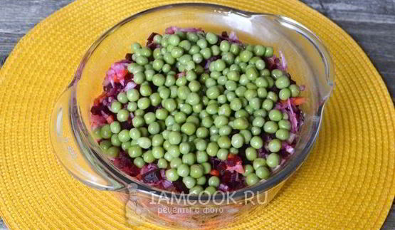 винегрет с горошком и капустой