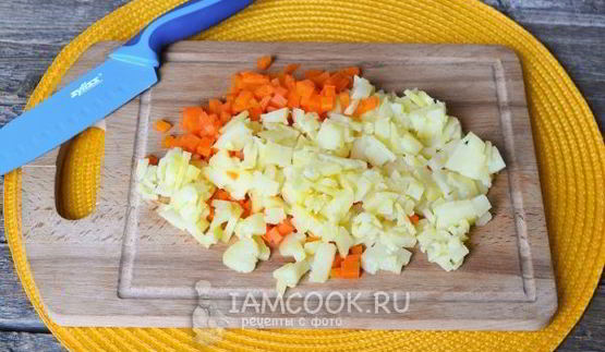 винегрет с горошком и капустой