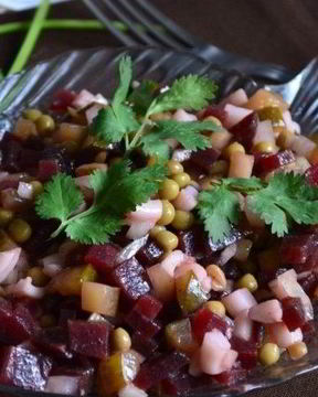 Винегрет с кальмарами