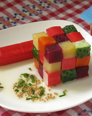 Винегрет с крабовыми палочками