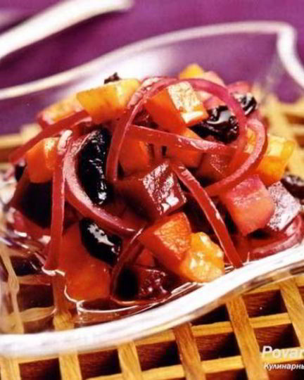 Рецепт винегрета с манго