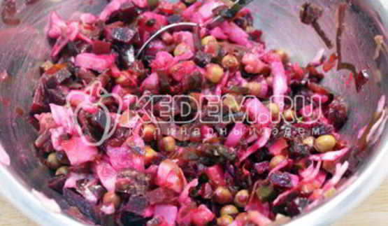 винегрет с морской капустой