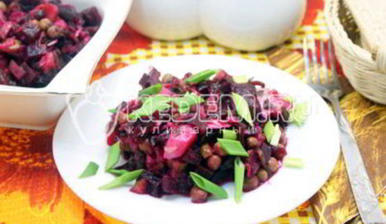 винегрет с морской капустой