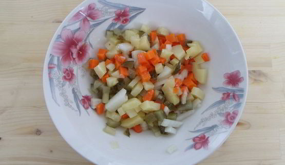 винегрет с нутом