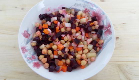 винегрет с нутом