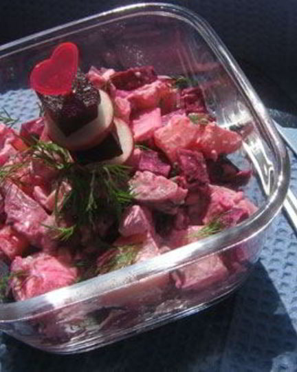 Рецепт винегрета с сельдью