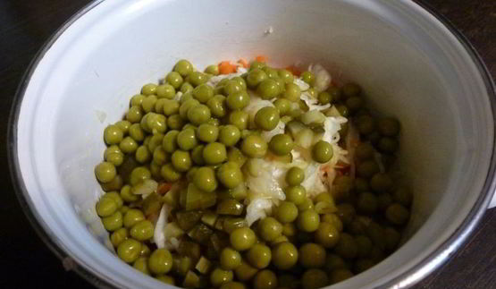 винегрет с соленой сельдью