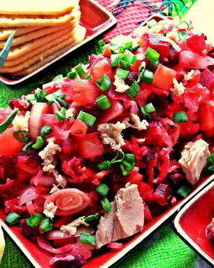 Винегрет с тунцом