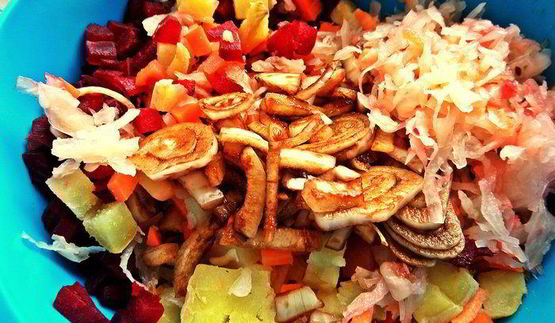 винегрет с тунцом