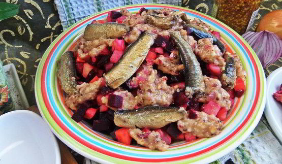 винегрет со шпротами