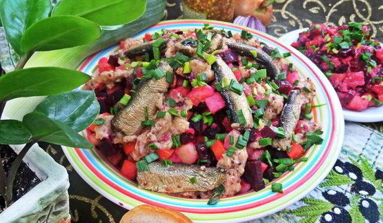 винегрет со шпротами