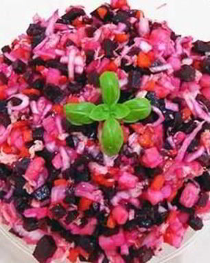 Винегрет со свежей капустой