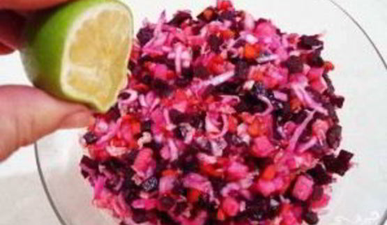 винегрет со свежей капустой