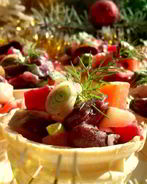 Винегрет в тарталетках