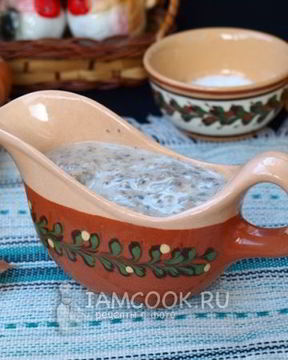 Сливочный соус с грибами
