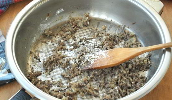 сливочный соус с грибами