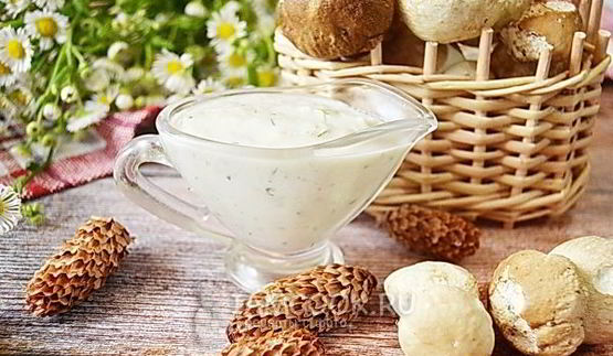 соус из белых грибов