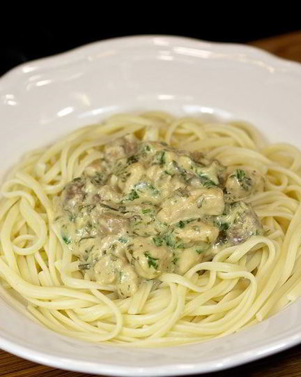 Рецепт соуса с курицей и грибами