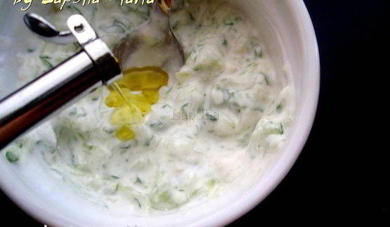 сувлаки из свинины с соусом цацики