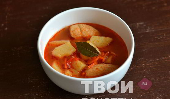 борщ без капусты