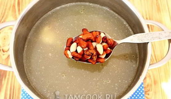 борщ без картошки с фасолью