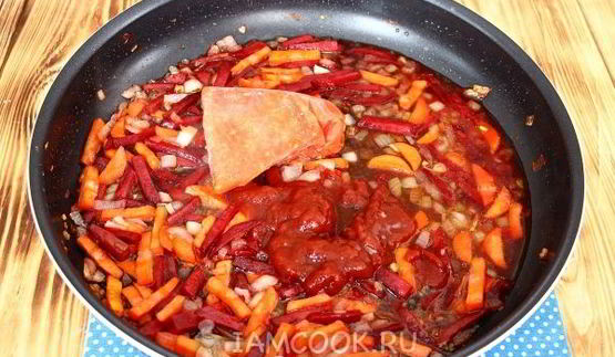 борщ без картошки с фасолью