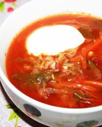 Рецепт борща, диета 5