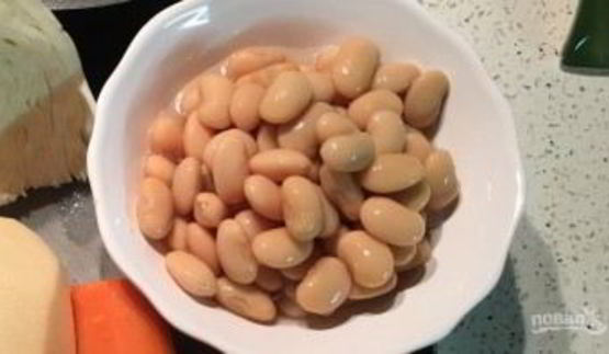 борщ постный с фасолью