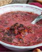 Борщ с черносливом