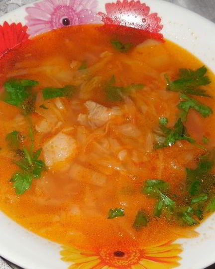 Рецепт борща с фасолью и мясом