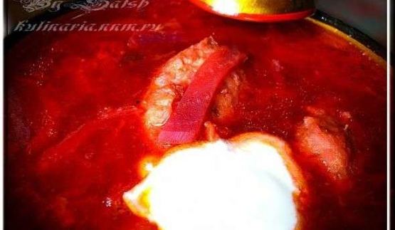 борщ с галушкой