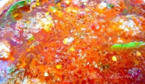 борщ с галушкой