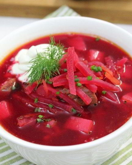 Рецепт борща с говядиной