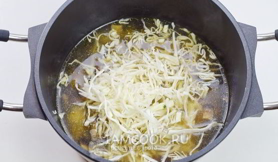 борщ с грибами