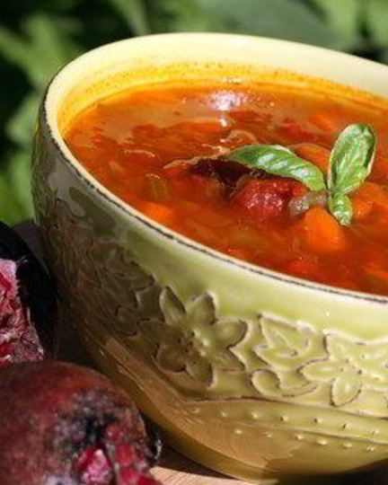 Рецепт борща с копченой грудинкой по-литовски