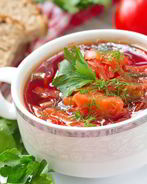 Борщ с курицей в мультиварке