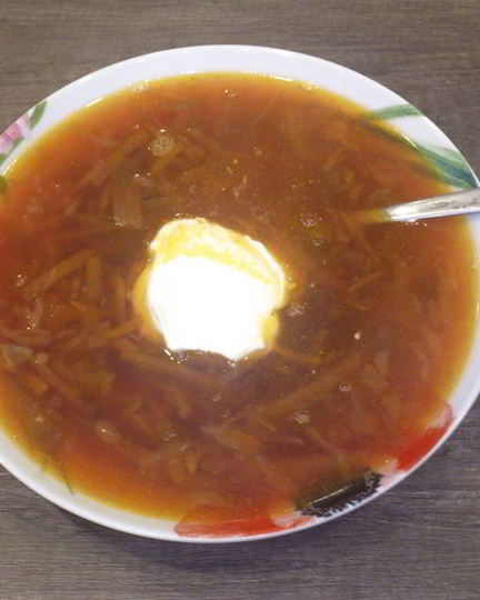 Рецепт борща с маринованной свеклой