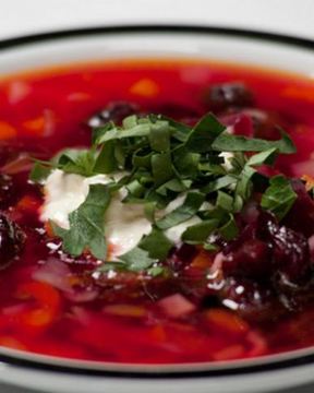 Борщ с вишней