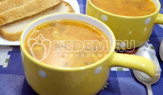 борщ со щавелем и овощами