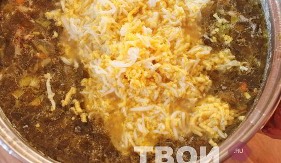 борщ со щавелем