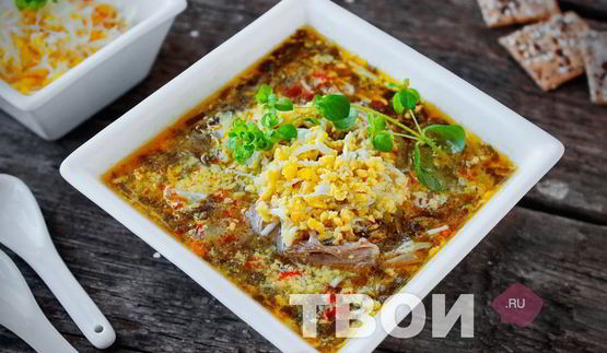 борщ со щавелем