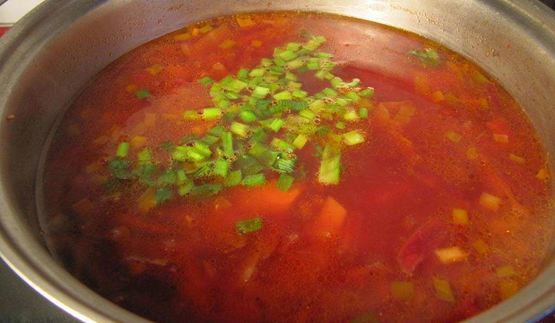 борщ со свининой